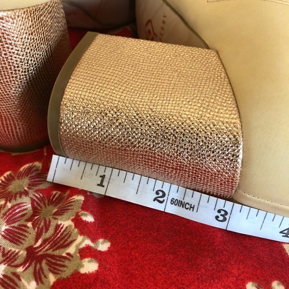 Whimsical Katy Perry “Corra” Nude Block Heel Boots 7 - Picture 9 of 16